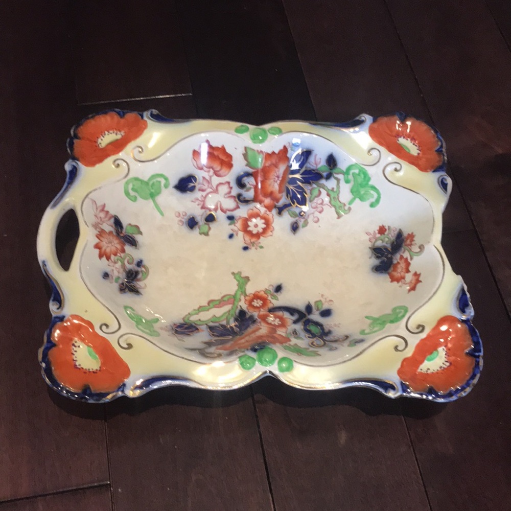 Antique Burslem Platter Bowl